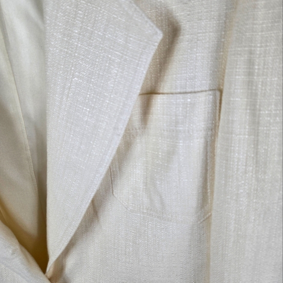 Christian Dior Seperates Cream Vintage Linen-Cotton Blazer - Picture 6 of 12